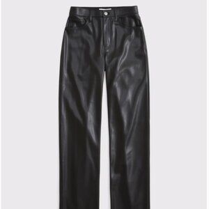 Curve Love High Rise 90s Relaxed Vegan Leather Pant